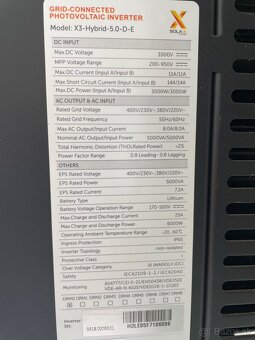 Ponúkam na predaj menič SOLAX 6KVk-WIFI modulom. - 7