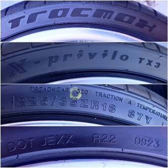 5x100 BARRACUDA VOLTEC T6 s Límcom Dizajn Y 225/35 ZR18 - 7