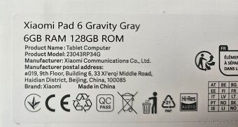 Predam Tablet Xiaomi Pad 6 6 GB / 128 GB (47824) sivý - 7