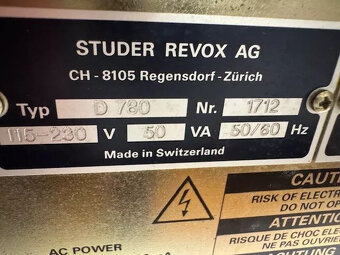 DAT rekordér Studer D 780 - 7