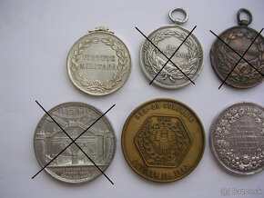 Konvolut medaili rôznych ročníkov v počte 5 kusov - 7