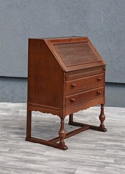 Stôl písací celodrevený. - 7