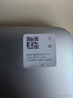 Apple MacBook Air 13 Early 2014 Core i-5 - 7