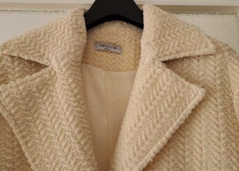 Kremovy kabatik 40 vlna Trucco - 7