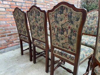 Predám vintage jedálenské stoličky – set 8 kusov - 7