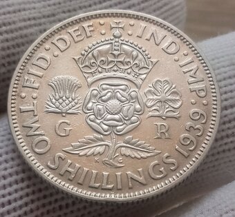 Strieborné mince Anglicka. - 7