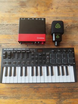 Zvuková karta štúdiový mikrofón midi kláves - 7