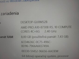 12" HP elitebook / 4-jadrový procesor / 8gb ram /256gb ssd/ - 7