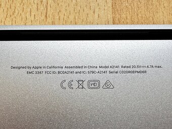 MacBook Pro 16" i9-2.4GHz,8j/64GB/1TB, Výdrž batérie 6 hod. - 7