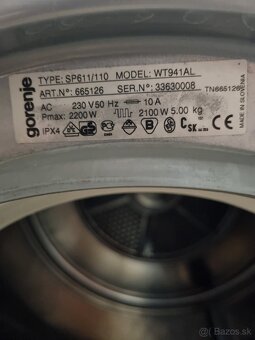 Susicka pradla Gorenje WT941AL - 7