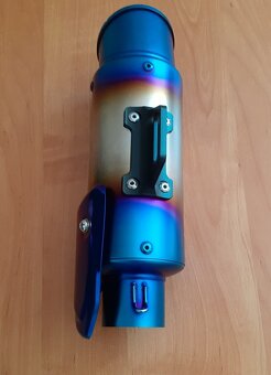 Na predaj ladený, nový, športový nerezový výfuk na   motorku - 7
