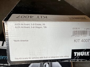 Strešný nosič THULE WingBar na Audi A4 Avant B8 - 7