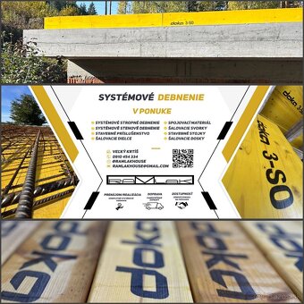 NOVÉ DOKA Dosky (2000x500x21mm) už od 21€ - 7