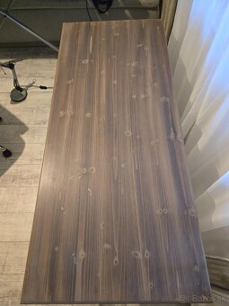 masivny dreveny pisaci stol v provens style+lampa - 7