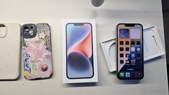 Apple iPhone 14 modrý 128GB - TOP stav, aj vymením - 7