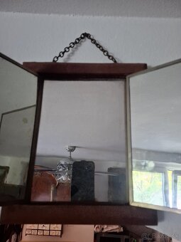 Predám starožitné toaletné závesné zrkalo s obrázkami 45 € - 7