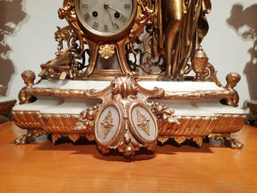 Predám starožitné francúzske krbové hodiny - koniec 19. stor - 7