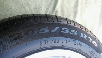 originálne el. 5x120 r16 BMW + letné 205/55 r16 Pirelli P 7 - 7