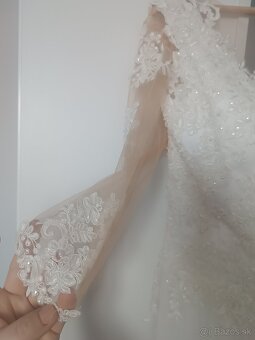 Svadobné šaty s vlečkou č. 42 - 46 - 7
