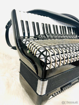 Predám akordeón Hohner Atlantic 120 bas De Luxe Výborný zvuk - 7