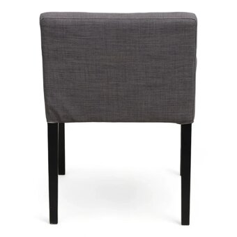 Stolicky s operadlom IKEA Nils (sivy potah) - 7