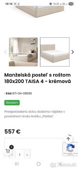 Manželská posteľ 180X200 - 7