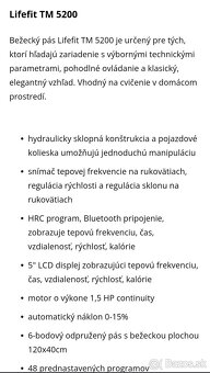 Predám bežecký pás LIFEFIT.PRO - 7