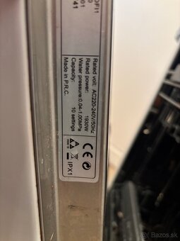 Vstavaná umývačka riadu 45cm - 7