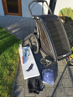 Predám Cyklovozík Thule Chariot Sport1+miminkovník+ MTB osku - 7