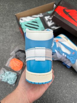Jordan 1 Retro High Off-White University Blue Tenisky - 7