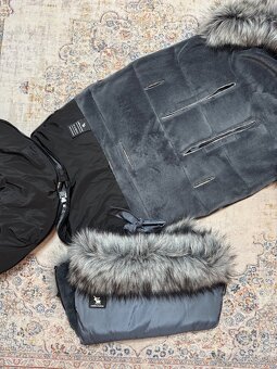 Set Zimný fusak s rukávom na ruky na kočík - 7