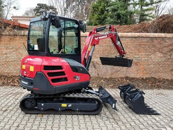 pasové rýpadlo Yanmar SV26 minibager + powertilt hlavica - 7
