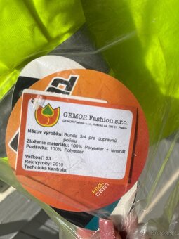 Predám novú reflexnú policajnú vetrovku – veľkosť UNI - 7