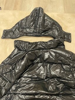 Moncler čierna bunda L - 7