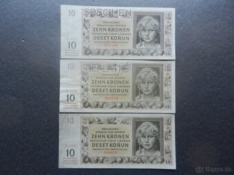 Bankovky Protektorát perforované a neperforované - 7