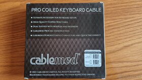 CableMod Pro Coiled Keyboard Cable / Light Green - 7