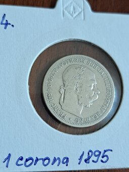 Strieborné mince F.J. RU - 1 koruna - 7