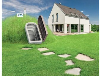 Podzemná plastová monolitická pivnica svetlo šedá 7,5 m3 - 7