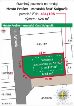 Lukratívny stavebný pozemok | 624 m² - Prešov - 7