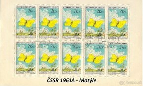 Poštové známky, filatelia: ČSSR, desaťbloky PRO - 7