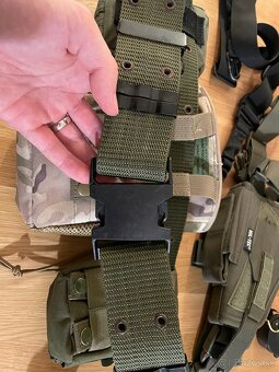 AIRSOFT okuliare, sumky, maska, opasok, vesta, plate carrier - 7