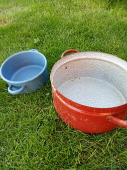 Hrnce,smaltované hrnce,pokrievky - 7