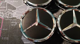 Mercedes krytky stredovej diery kolies 75mm viac farieb BA - 7