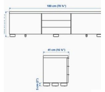 TV stolík IKEA BESTA - 7