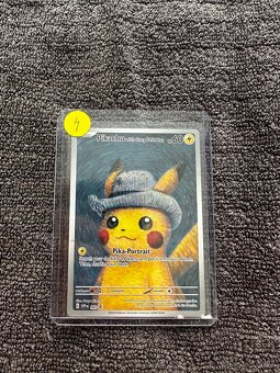 Pokemon Pikachu grey felt hat Van gogh promo unsealed - 7