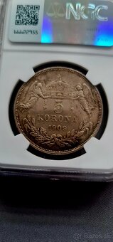 5 koruna 1909KB  / MS63 - 7