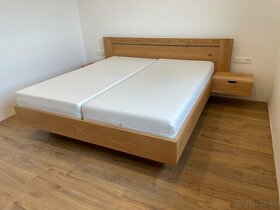 Dubová masívna posteľ s úložným priestorom - 7