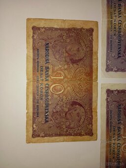 BANKOVKY 10 KČS 1927, RŮZNÉ SÉRIE, VŠE NEPERFOROVANÉ - 7
