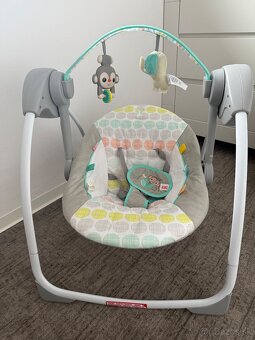 Prenosná postielka +hojdačka bright stars - 7