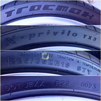 5x100 BARRACUDA VOLTEC T6 s Límcom Dizajn Y 225/35 ZR18 - 7
